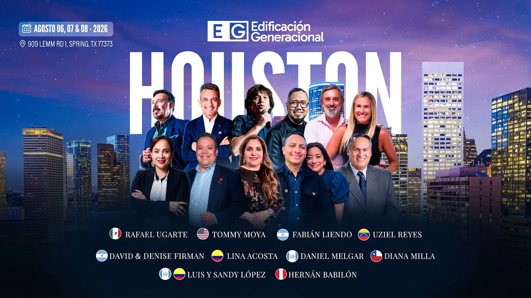 Exponentes de Edificación Generacional Houston 2026